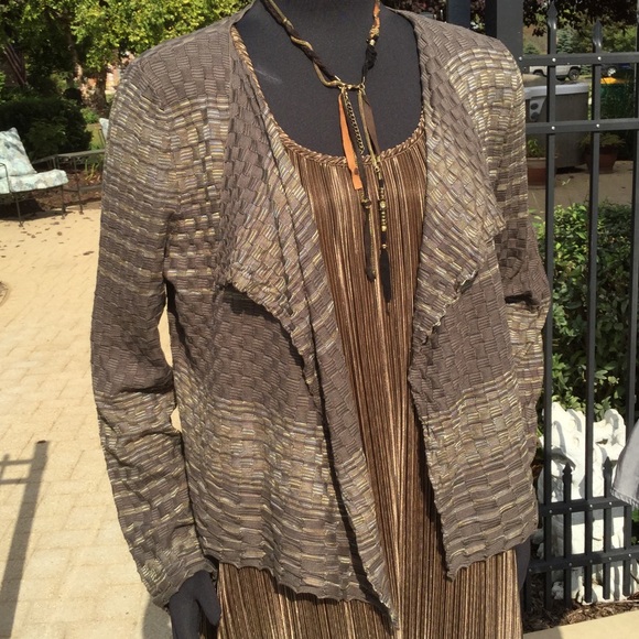 Nic & Zoe Silk rayon cotton cardigan knit S - M - Picture 7 of 8