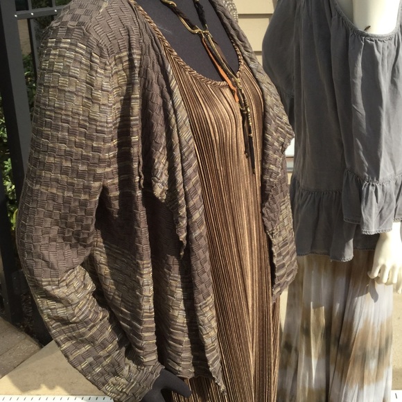 Nic & Zoe Silk rayon cotton cardigan knit S - M - Picture 5 of 8