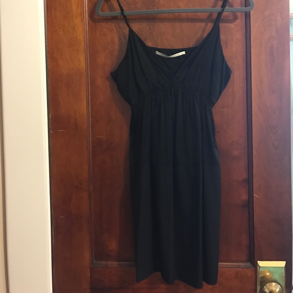 Black silk dress