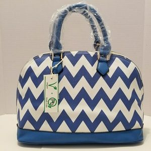 Bowler Bag blue and white