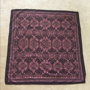 Beautiful Cejon Pink and Brown Geometric Scarf