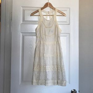 Cream Lacey Dress, worn once, American Eagle sz 6