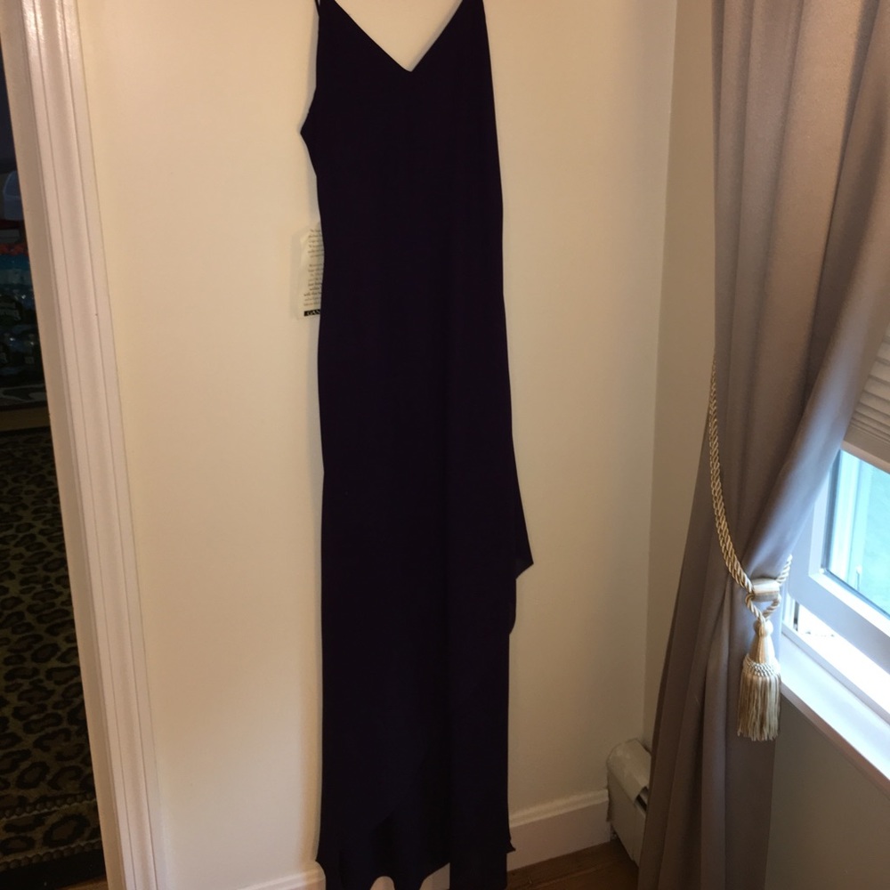 BRAND NEW FLOOR LENGTH DARK PURPLE DRESS