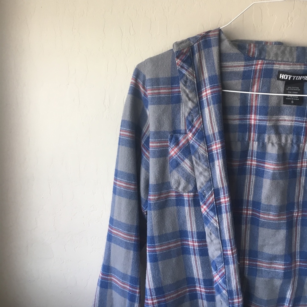 Hot Topic Blue Flannel