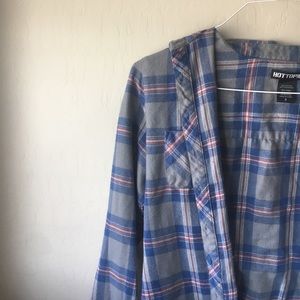 Hot Topic Blue Flannel