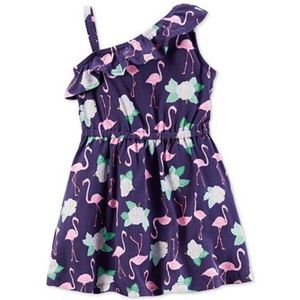 Carter's One-Shoulder Flamingo Dress NWT Carter's One-Shoulder Flamingo Dress NWT