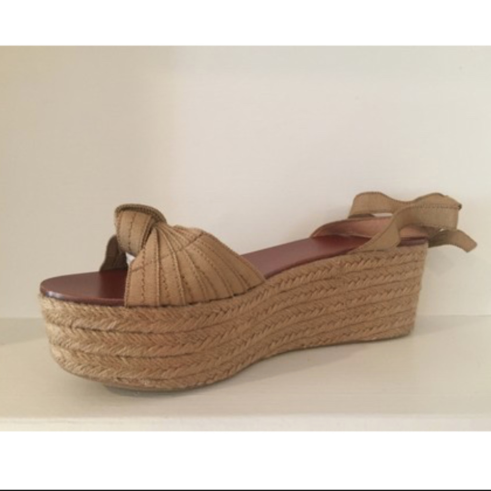 NITB Platform Espadrille Tan Sandals