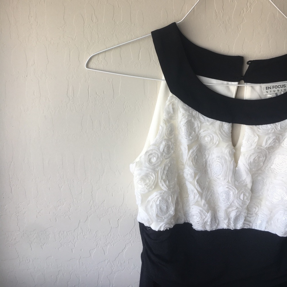 Black And White Formal Dress