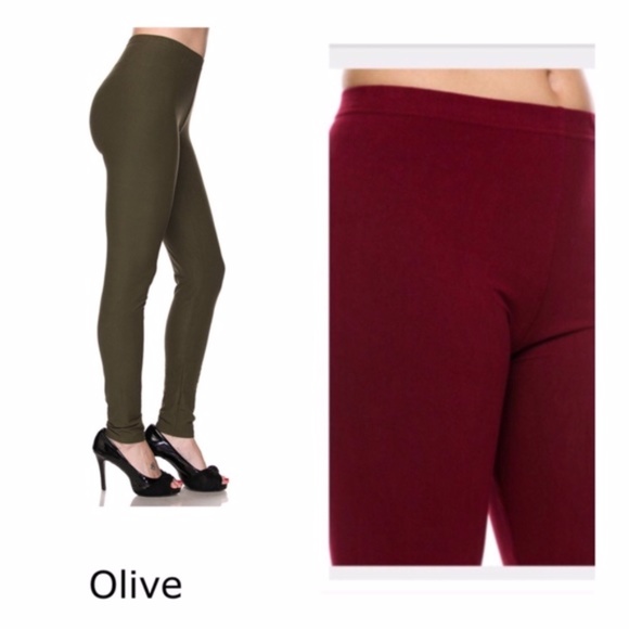 LAST PAIR! Olive Leggings - Picture 2 of 2