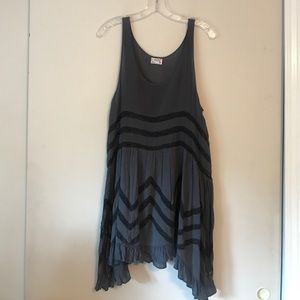 Free People Voile and Lace Trapeze Slip