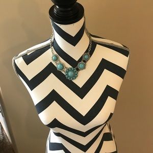 Blue and silver necklace