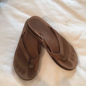 Double Layer Premier Leather Rainbow Sandals