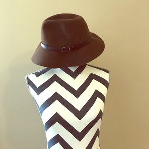 Brown fedora hat