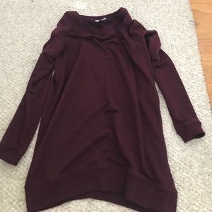 NEVER WORN cranberry H&M sweatshirt dress