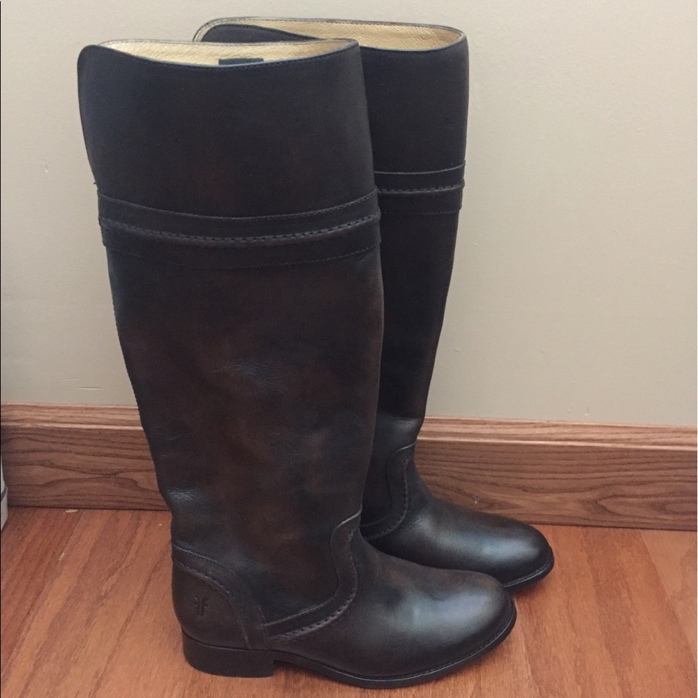 FRYE Leather Tall Boots 'Melissa Trapunto' NEW!