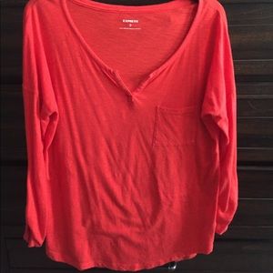 Express 3/4 inch sleeve tee