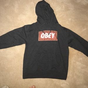 Large Obey hoodie NEVER WORN