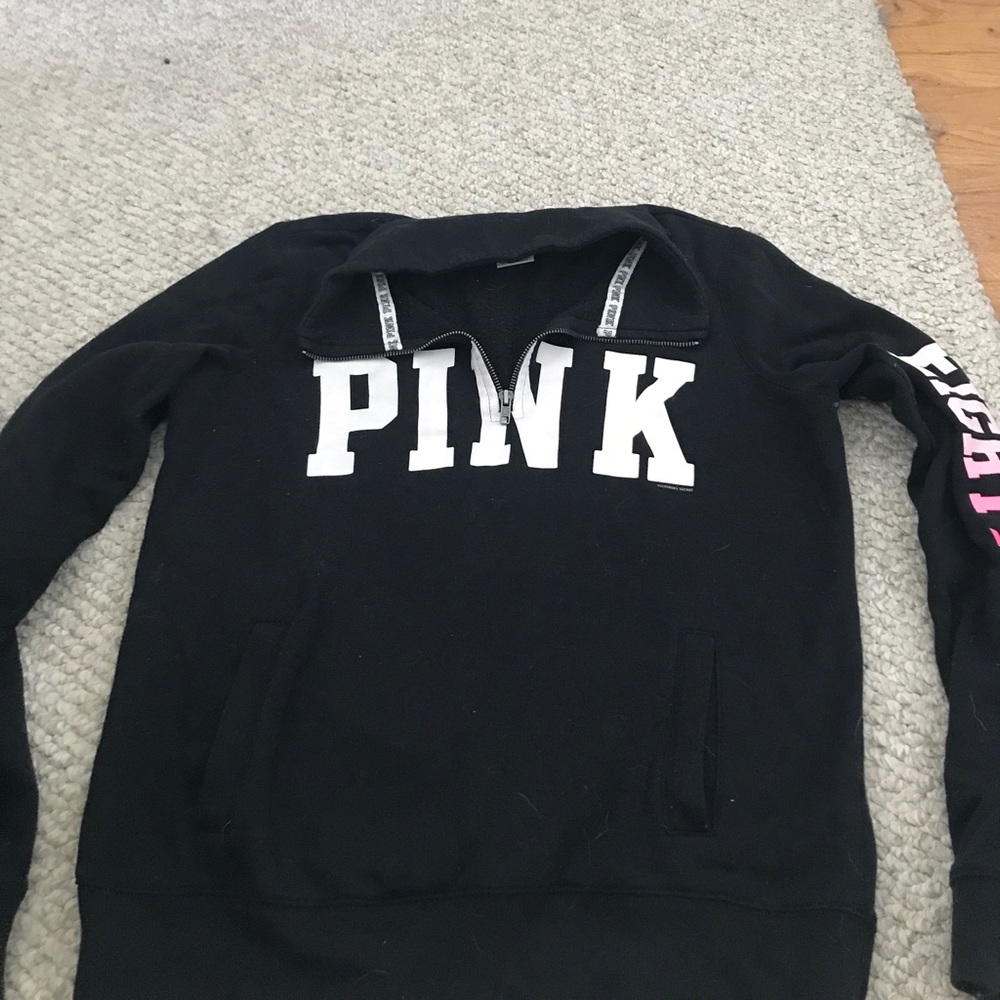 PINK quarter zip sweatshirt