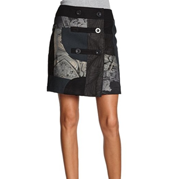 Desigual Dresses & Skirts - Desigual Wool Wrap Mini Skirt sz 40