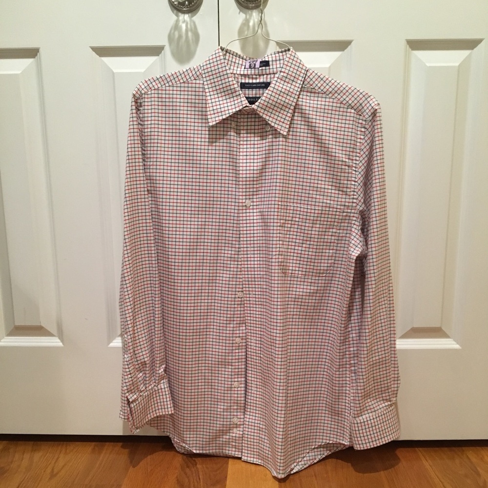 large saddlebred button down shirt.