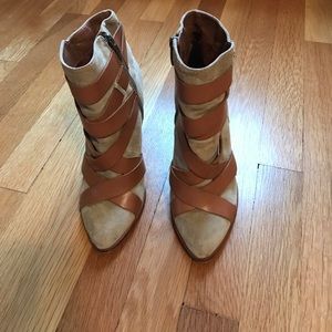 Sam Edelman Suede Heel Boots neutral chic