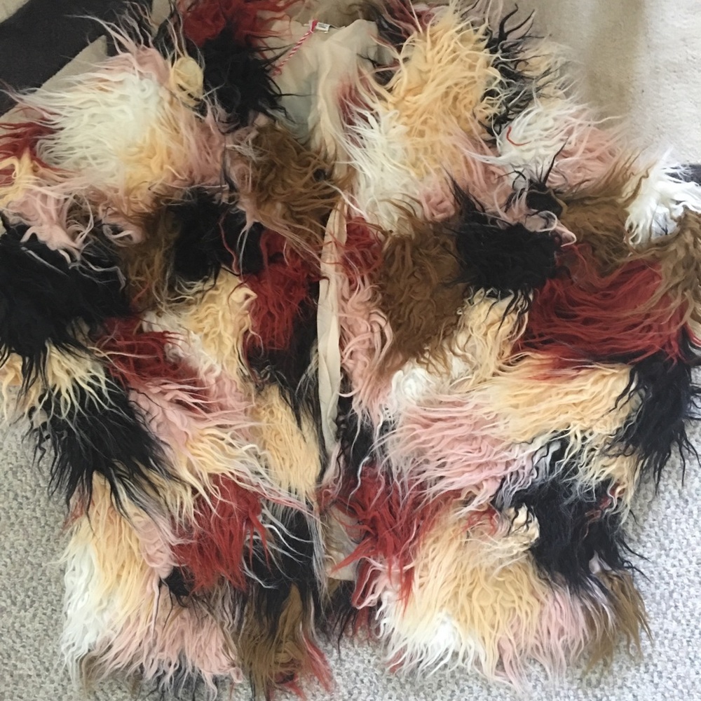 LAST ONE SMALL Multi Colored Open Front Jacket - Picture 7 of 8