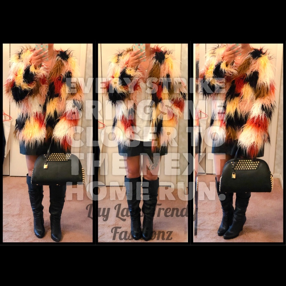 LAST ONE SMALL Multi Colored Open Front Jacket - Picture 3 of 8