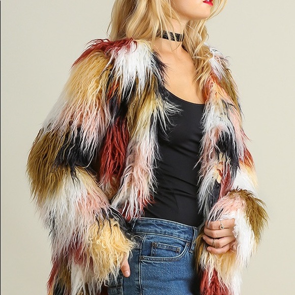 LAST ONE SMALL Multi Colored Open Front Jacket - Picture 6 of 8