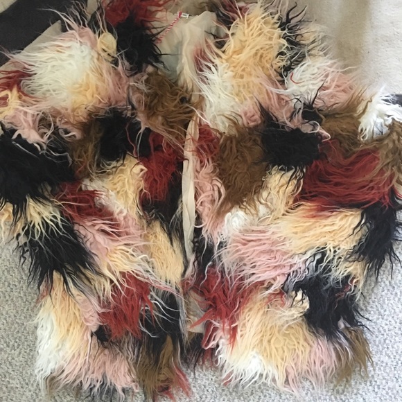 LAST ONE SMALL Multi Colored Open Front Jacket - Picture 7 of 8