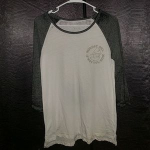 Woodsy owl raglan shirt