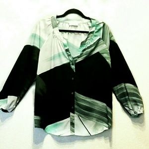 Calvin Klein button down blouse