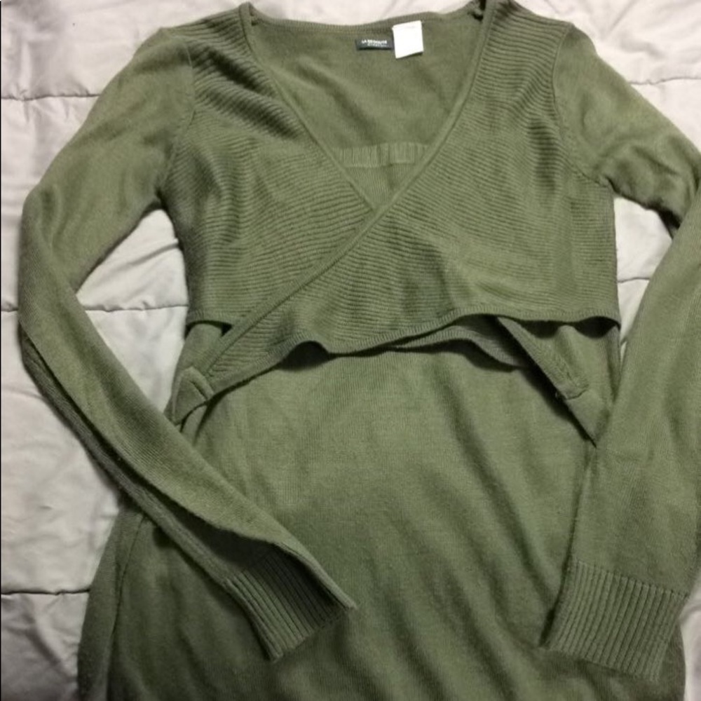 Tie around sweater dress