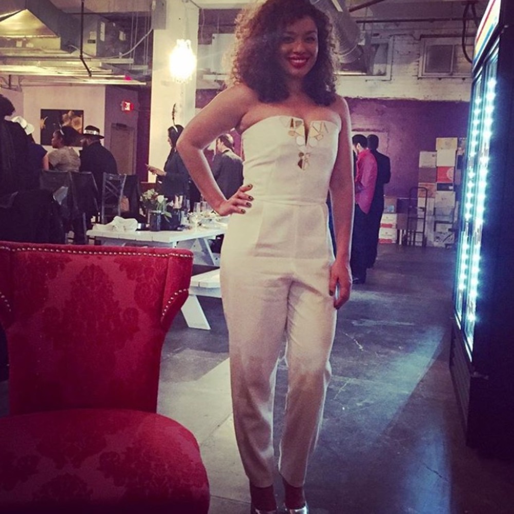 Endless Rose Mirrored White Jumpsuit