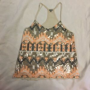 Sequin tank top