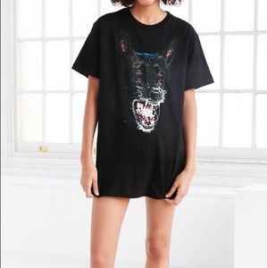 UO 4 Eyed Doberman Growling Short Sleeve T Shirt UO 4 Eyed Doberman Growling Short Sleeve T Shirt