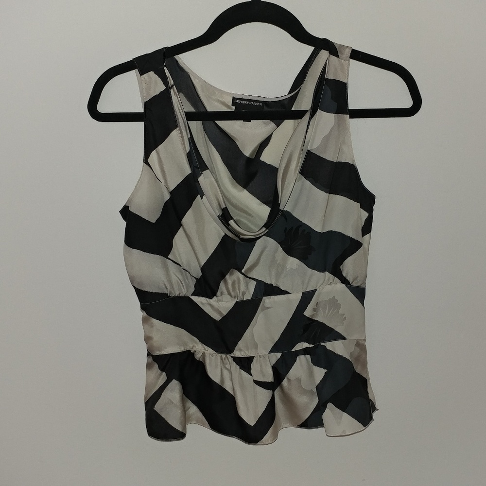 💯 Emporio Armani Silk Tank Blouse