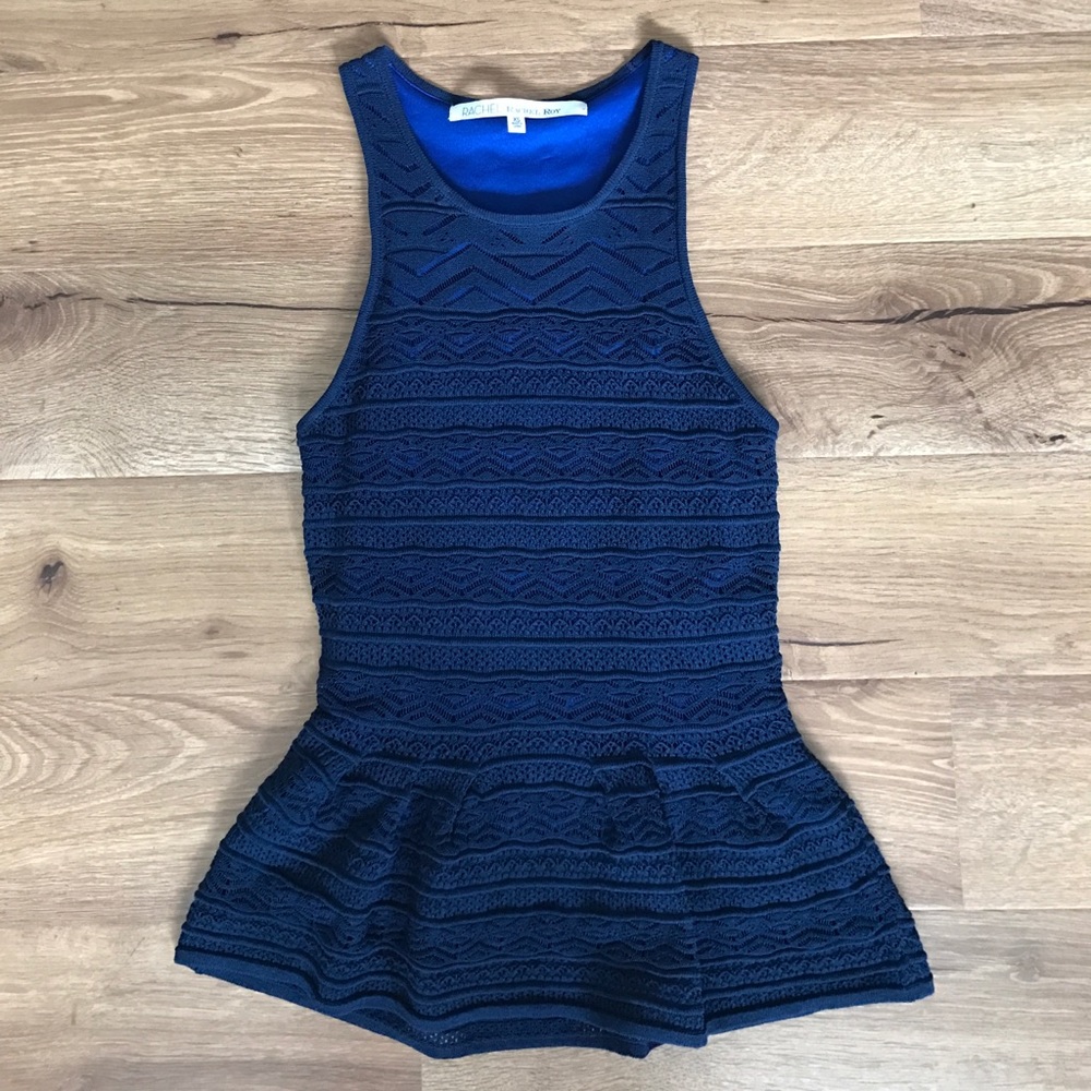 Lace Tank Top Navy