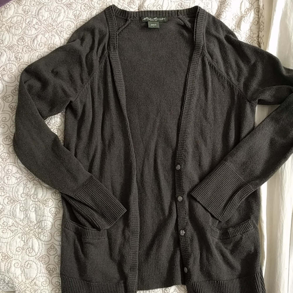 Dark green cardigan