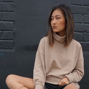 Slouchy Turtleneck Sweater