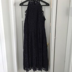 Lace Purple Dress - plus size