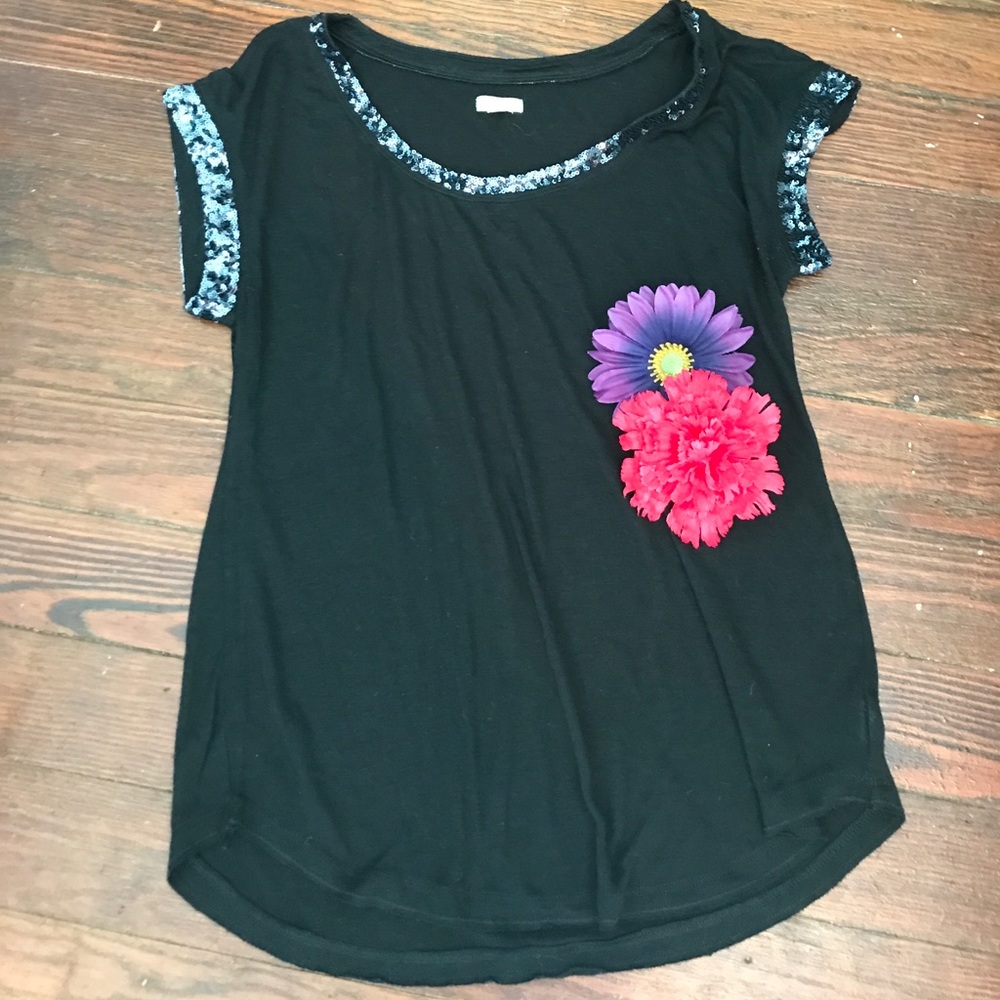 Aerie top with sequins