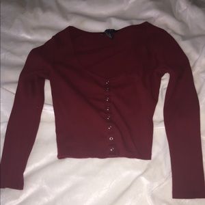 Long sleeve crop top