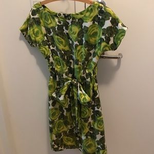 Kate Spade floral silk/satin dress