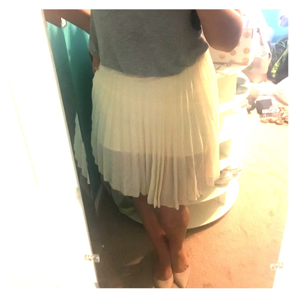Blush pleated skirt from ASOS