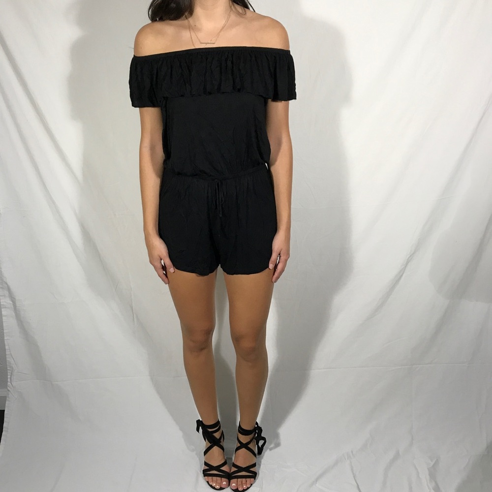 DESIGNER BLACK ROMPER NEW WITH TAGS