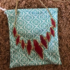 Kendra Scott Berniece Collar Necklace in Burgundy