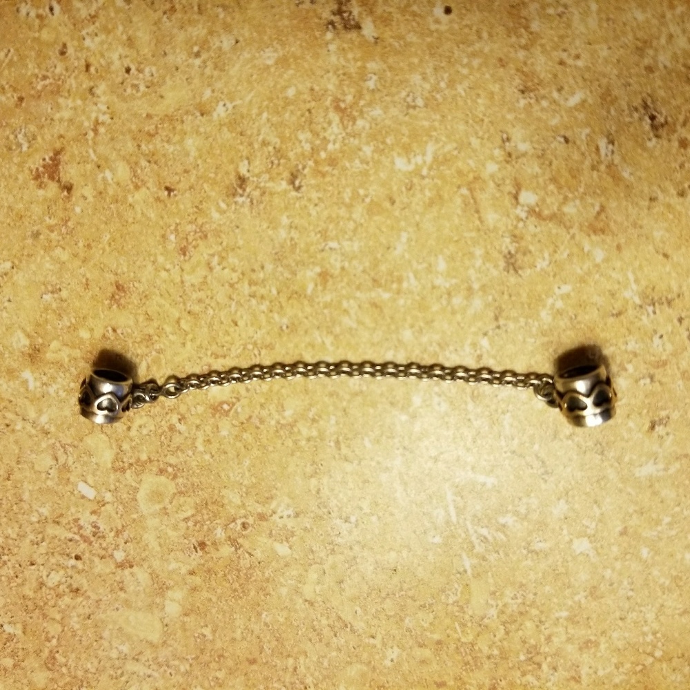 Silver with 14k gold Pandora charm