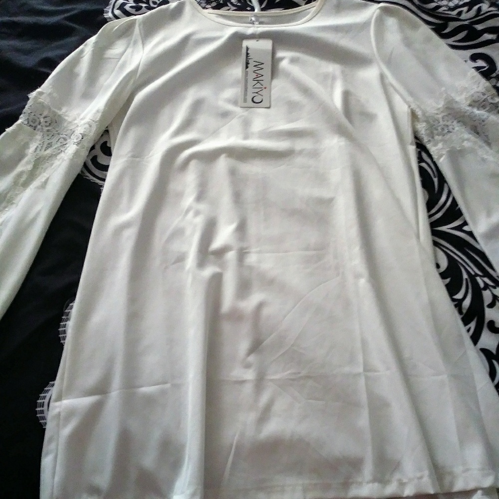 White mini dress
