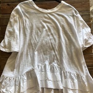 Anthropologie Akemi Kin Cascade Peplum Top Ruffle