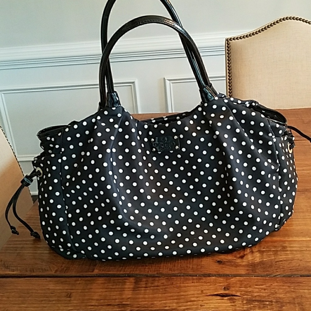Kate spade polka dot baby bag